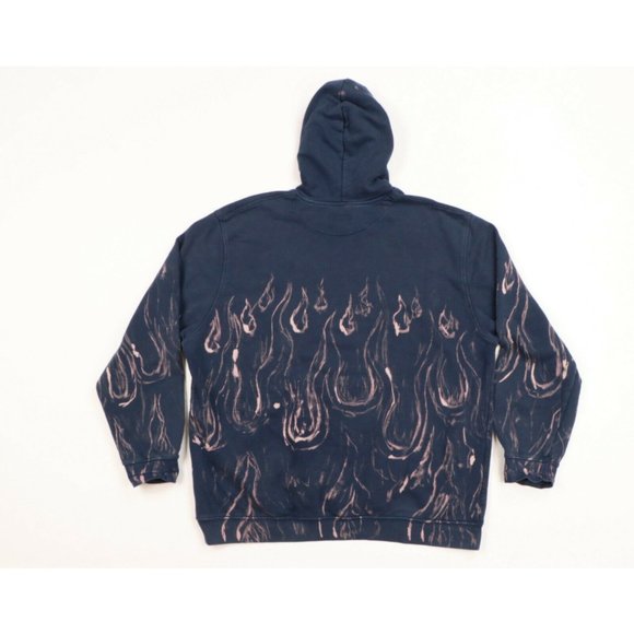 purple nike flame hoodie